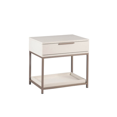 Sunpan Rebel Nightstand - Small - Champagne Gold - Cream