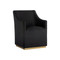 Sunpan Zane Wheeled Lounge Chair - Abbington Black