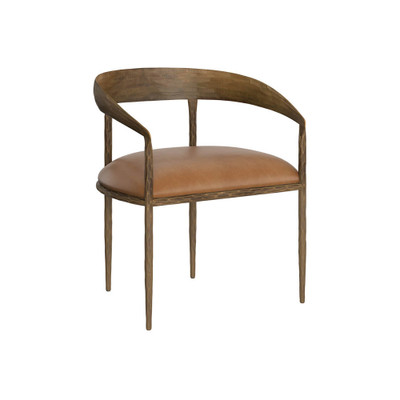 Sunpan Zanatta Dining Armchair - Tan Leather