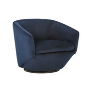 Sunpan Treviso Swivel Lounge Chair - Metropolis Blue