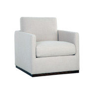 Sunpan Portman Swivel Lounge Chair - Effie Linen