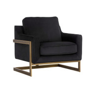 Sunpan Kalmin Lounge Chair - Abbington Black