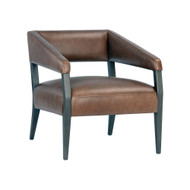 Sunpan Carlyle Lounge Chair - Shalimar Tobacco Leather