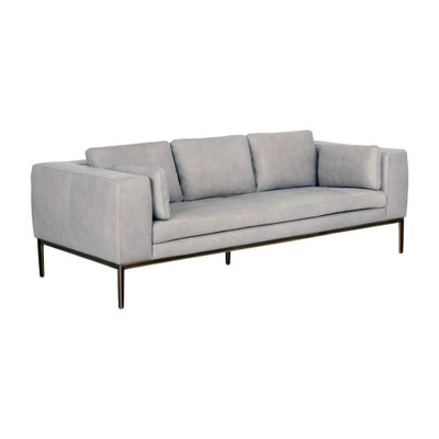 Sunpan Burr Sofa - Bali Bone Leather