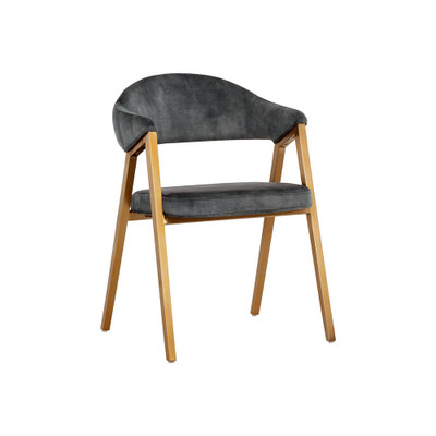 Sunpan Burgos Dining Armchair - Nono Petrol