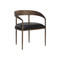 Sunpan Zanatta Dining Armchair - Charcoal Black Leather