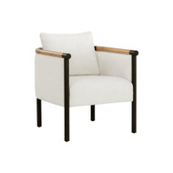 Sunpan Wilder Lounge Chair - Heather Ivory Tweed