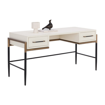 Sunpan Weldrick Desk - Oyster
