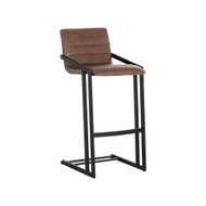 Sunpan Webber Barstool - Bravo Cognac - Set Of 2