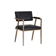 Sunpan Ventouz Dining Armchair - Vintage Black