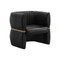 Sunpan Tryor Lounge Chair - Vintage Black Night Leather