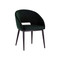 Sunpan Thatcher Dining Armchair - Black - Deep Green Sky