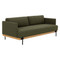 Sunpan Saul Sofa - Copenhagen Olive