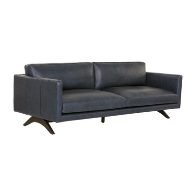 Sunpan Rogers Sofa - Cortina Ink Leather