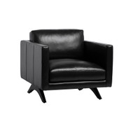 Sunpan Rogers Armchair - Cortina Black Leather