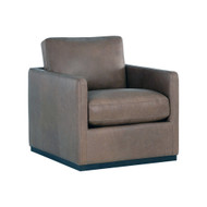 Sunpan Portman Swivel Lounge Chair - Marseille Camel Leather