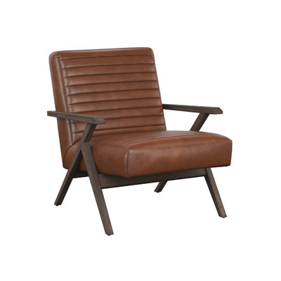 Sunpan Peyton Lounge Chair - Bravo Cognac
