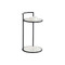 Sunpan Parga End Table - Black - Marble Look