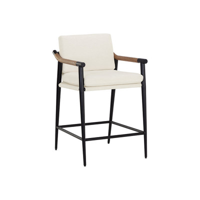 Sunpan Meadow Counter Stool - Heather Ivory Tweed