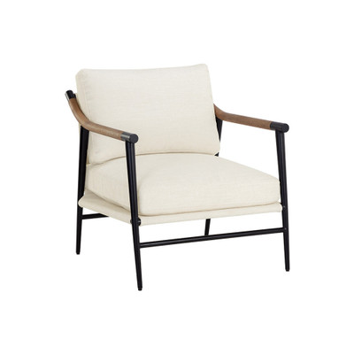 Sunpan Meadow Armchair - Heather Ivory Tweed