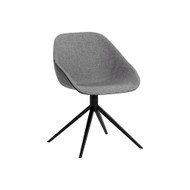 Sunpan Mccoy Swivel Dining Chair - November Grey / Nightfall Black