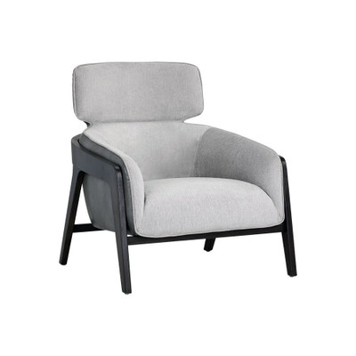Sunpan Maximus Lounge Chair - Polo Club Stone / Overcast Grey