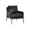 Sunpan Mauti Armchair - Distressed Brown - Cortina Black Leather