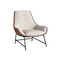 Sunpan Lucier Lounge Chair - Belfast Oatmeal / Bravo Cognac