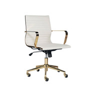 Sunpan Jessica Office Chair - Snow