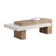 Sunpan Herriot Coffee Table - Light Brown / Summer Sand