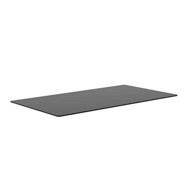 Sunpan Glass Dining Table Top - Rectangular - Smoke Grey - 96"