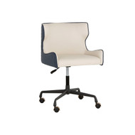 Sunpan Gianni Office Chair - Dillon Cream / Dillon Thunder