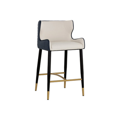 Sunpan Gianni Counter Stool - Dillon Cream / Dillon Thunder