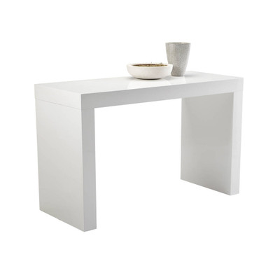 Sunpan Faro Counter Table - High Gloss White