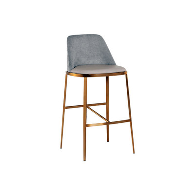 Sunpan Dover Barstool - Napa Stone / Polo Club Stone
