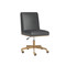 Sunpan Dean Office Chair - Brushed Brass - Bravo Portabella