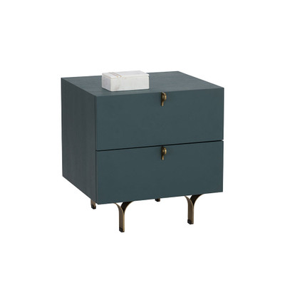 Sunpan Celine Nightstand - Small - Teal