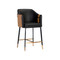 Sunpan Carter Counter Stool - Napa Black / Napa Cognac