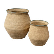 Jamie Young Cobra Seagrass Basket Set