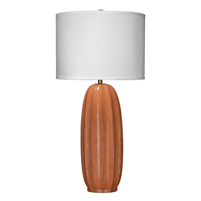 Jamie Young Beckham Leather Table Lamp - Tan