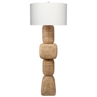 Jamie Young Totem Wood Floor Lamp - Bleached