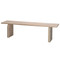 Jamie Young Arc Mango Wood Bench - Light Bleach