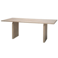 Jamie Young Arc Mango Wood Dining Table - Light Bleach