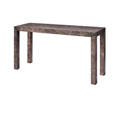 Jamie Young Archer Burl Wood Console - Grey