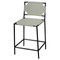 Jamie Young Asher Leather Counter Stool - Grey