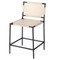 Jamie Young Asher Leather Counter Stool - White