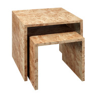Jamie Young Bedford Wood Set Of 2 Nesting Tables - Natural