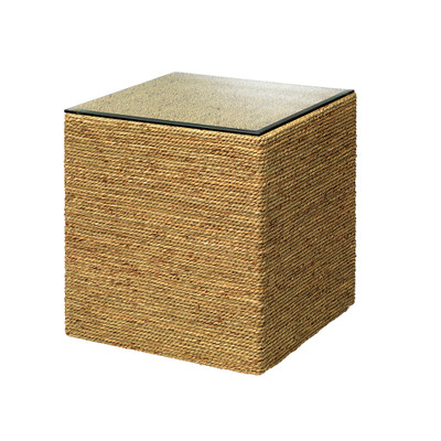 Jamie Young Captain Seagrass Square Side Table