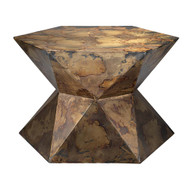 Jamie Young Crown Side Table - Acid Wash Metal - Large