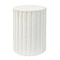 Jamie Young Flutted Cement Side Table - White
